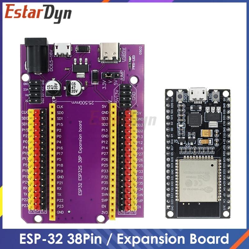     ھ ESP32-DevKitC-32 ESP-WROOM-32 Ȯ , ESP32  , TYPE-C, ũ USB CP2102, 38 
